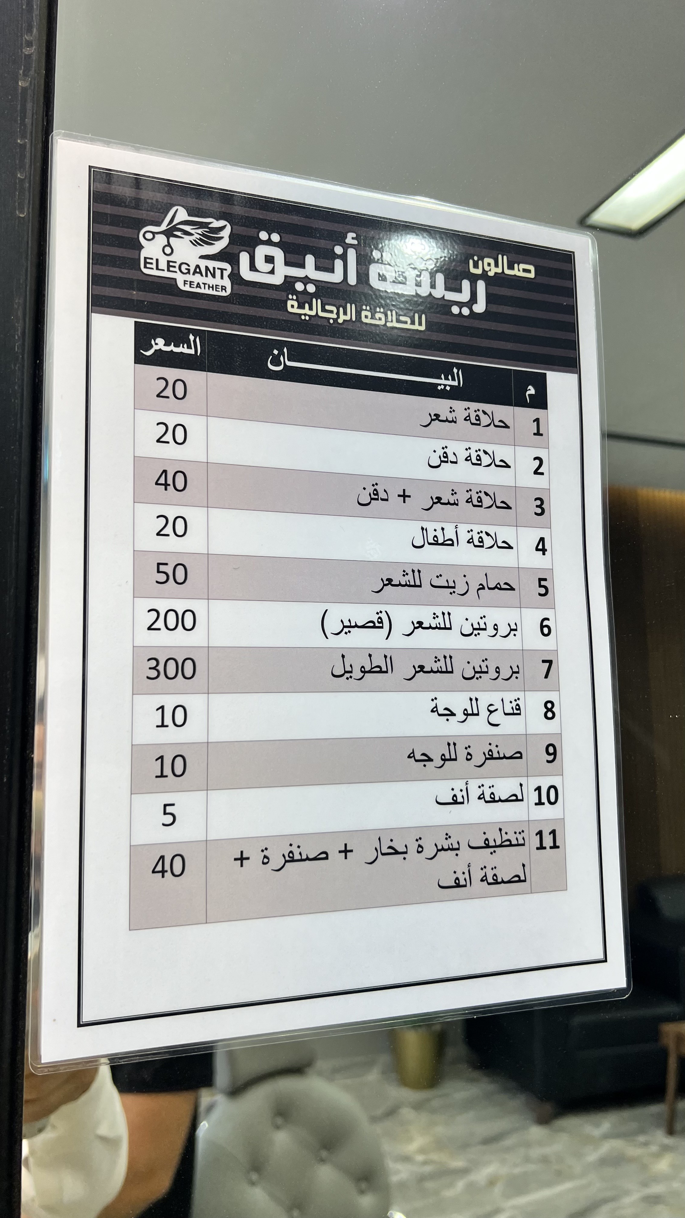 صالون ريشة أنيق